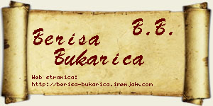 Beriša Bukarica vizit kartica
